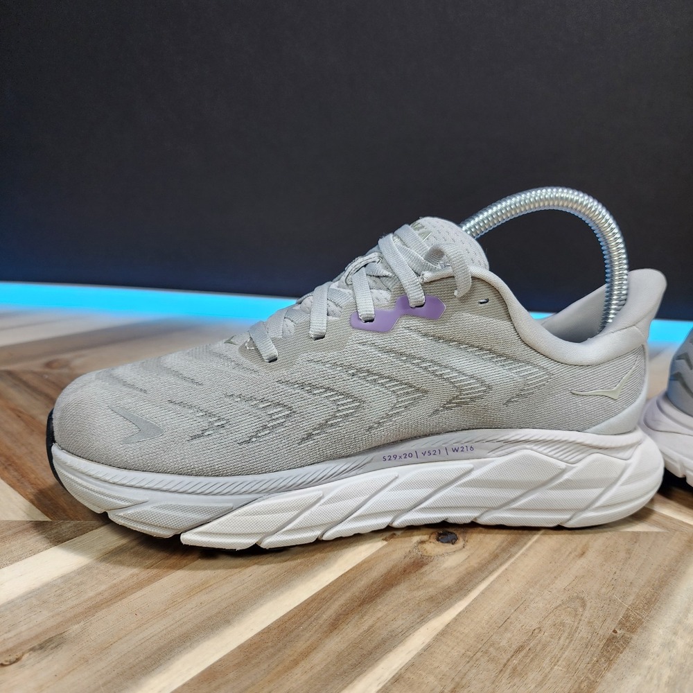 Hoka Arahi 6 Harbor Mist Silver Purple Women's Running Shoes Size 6 1123195-HMSL - Picture 5 of 13